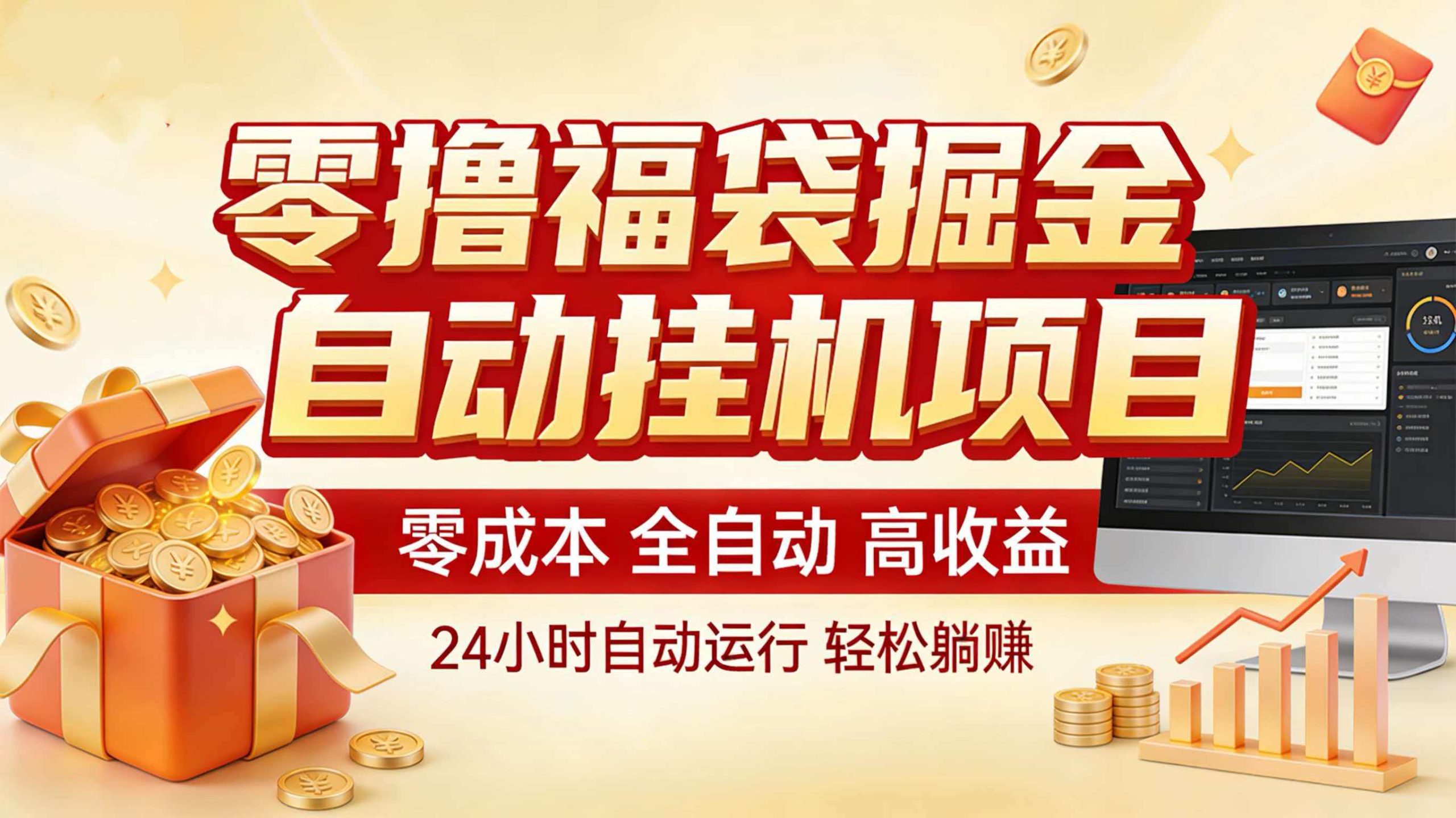 零撸福袋掘金!全自动挂机躺赚,新手也能上手-小艾项目网