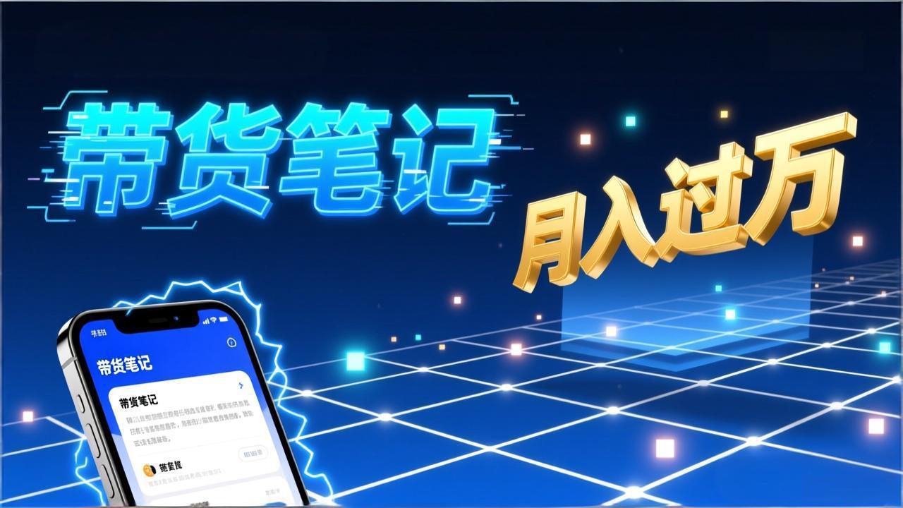 小红书爆款笔记带货实战：拆解封面标题正文全要素，手把手教你单篇笔记带货月入过万-百盛轻创