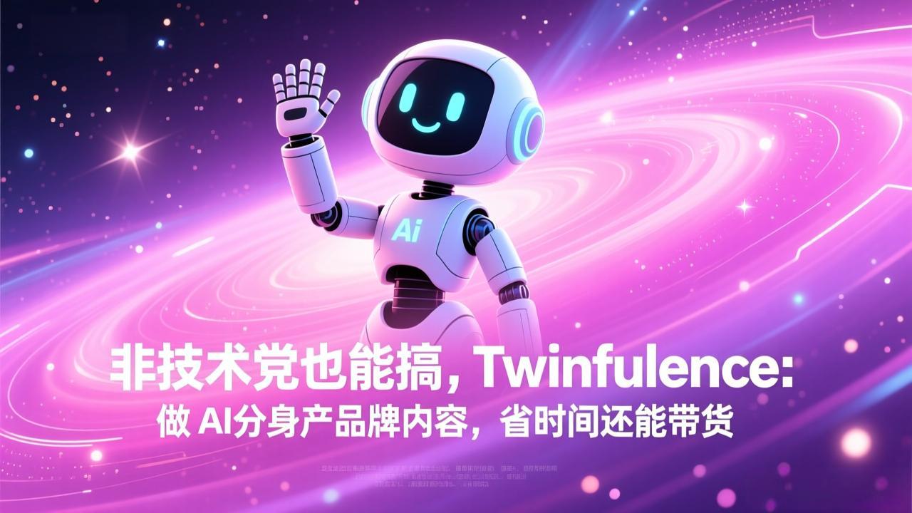 非技术党也能搞!Twinfluence:做 AI 分身产品牌内容,省时间还能带货-百盛轻创