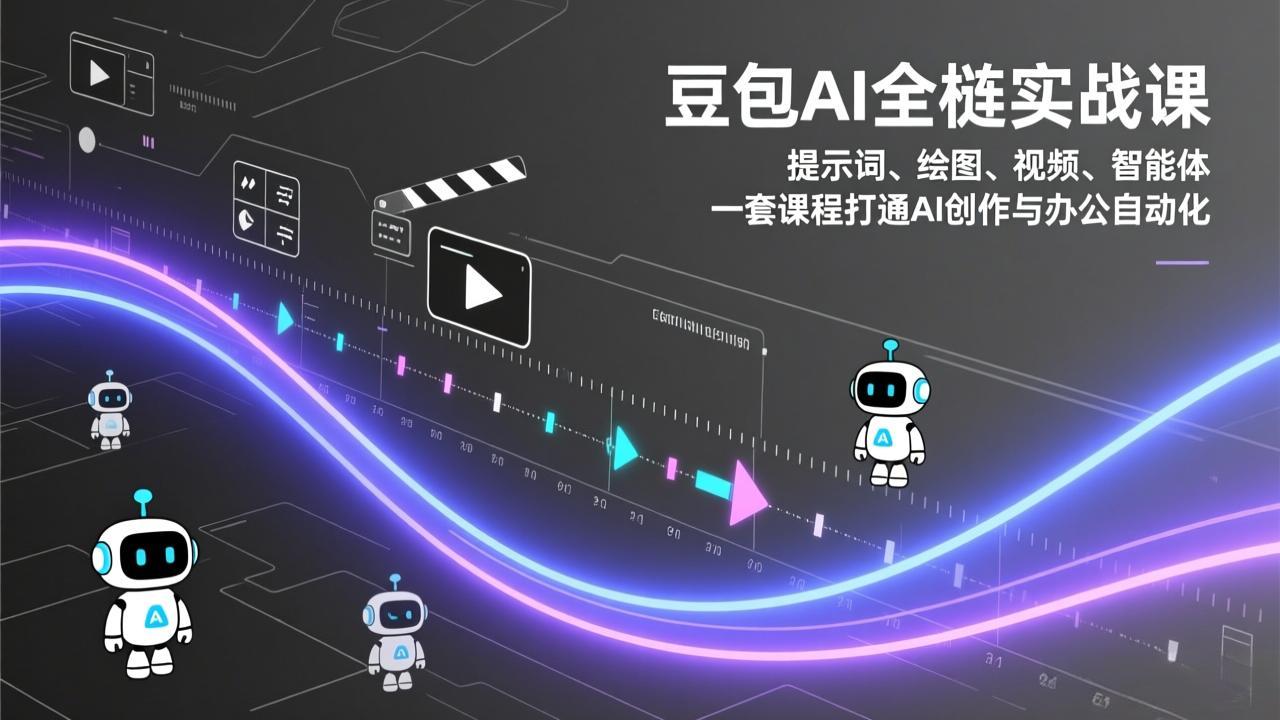 豆包AI全栈实战课：提示词、绘图、视频、智能体，一套课程打通AI创作与办公自动化-百盛轻创