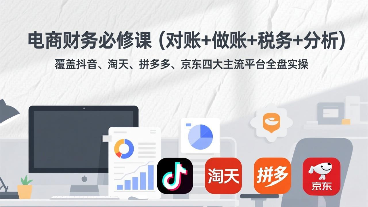 电商财务必修课(对账+做账+税务+分析-百盛轻创