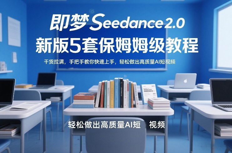 即梦Seedance2.0新版5套保姆级教程，干货拉满，手把手教你快速上手，轻松做出高质量AI短视频-百盛轻创