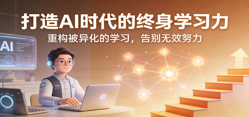 打造AI时代的终身学习力：重构被异化的学习，告别无效努力-百盛轻创