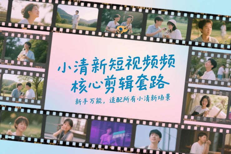 小清新短视频核心剪辑套路，新手万能，适配所有小清新场景-百盛轻创