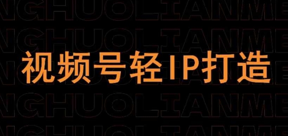 视频号线上课程，视频号轻IP打造-小艾项目网