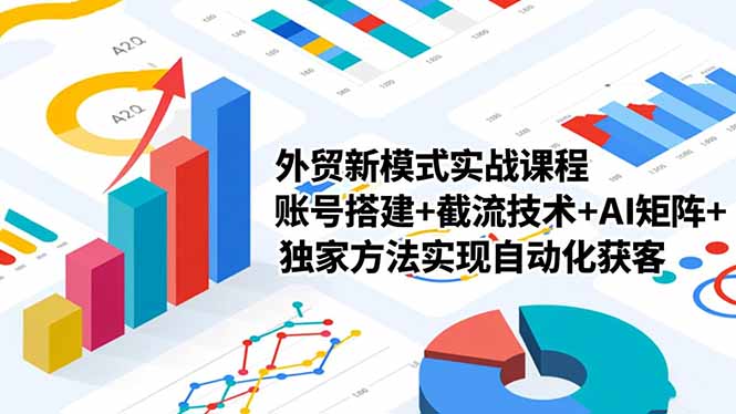 外贸新模式实战课程-更新2月，账号搭建+截流技术+AI矩阵+独家方法实现自动化获客-小艾项目网