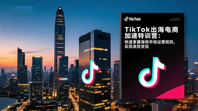 TikTok出海电商加速特训营-更新：快速掌握海外市场运营规则，实现高效变现-百盛轻创