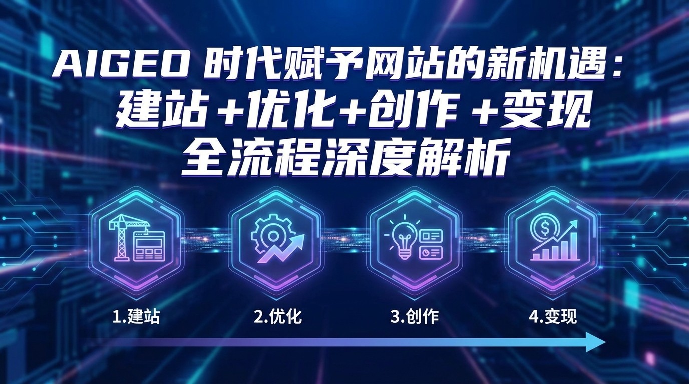AIGEO+时代赋予网站的新机遇：建站+优化+创作+变现+全流程深度解析-百盛轻创