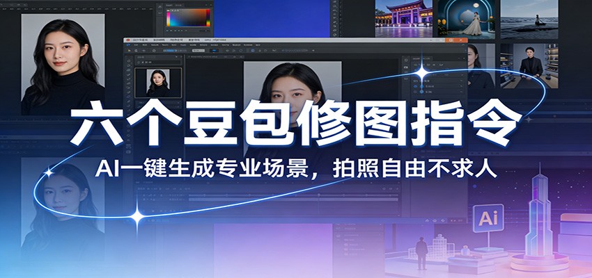 六个豆包修图指令：AI 一键生成专业场景，拍照自由不求人-小艾项目网