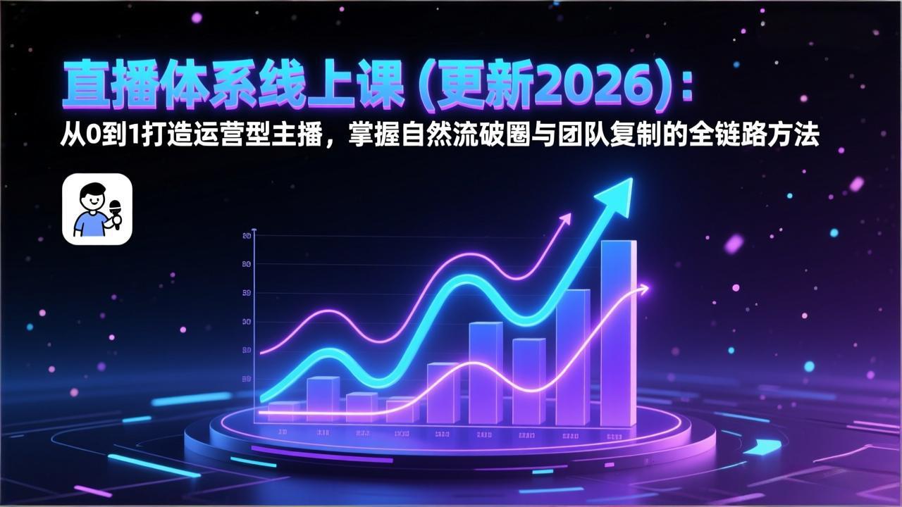 直播体系线上课(更新3月-小艾项目网
