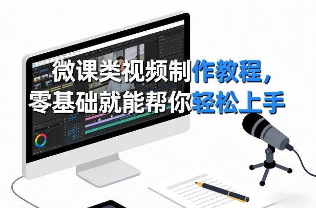 微课类视频制作教程，零基础就能帮你轻松上手-百盛轻创
