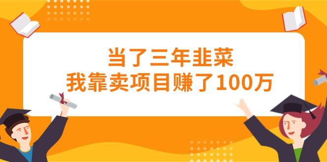 当了三年韭菜我靠卖项目赚了100万-小艾项目网