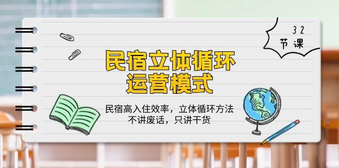 民宿 立体循环运营模式：民宿高入住效率，立体循环方法，只讲干货(32节-百盛轻创