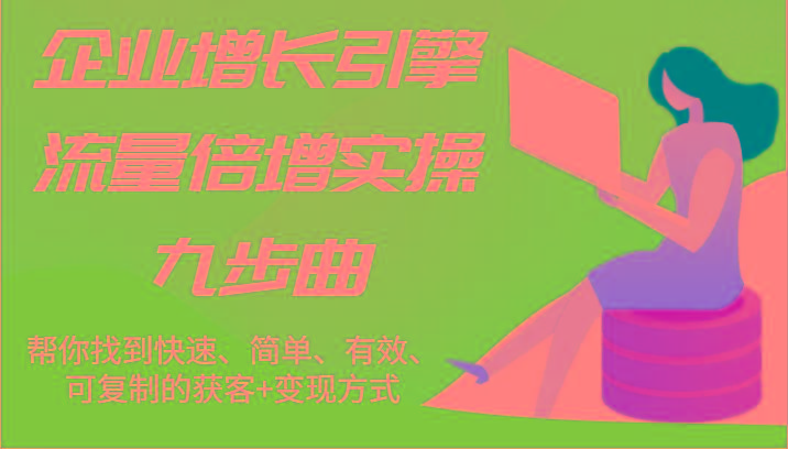 企业增长引擎流量倍增实操九步曲，帮你找到快速、简单、有效、可复制的获客+变现方式-百盛轻创