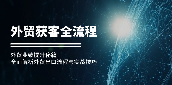 外贸获客全流程：外贸业绩提升秘籍：全面解析外贸出口流程与实战技巧-百盛轻创