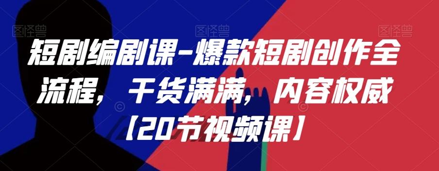 短剧编剧课-爆款短剧创作全流程，干货满满，内容权威【20节视频课】-小艾项目网