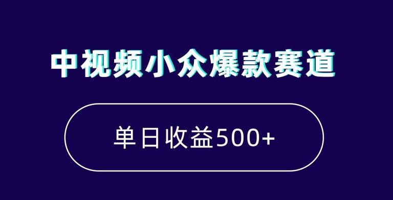 中视频小众爆款赛道，7天涨粉5万+，小白也能无脑操作，轻松月入上万【揭秘】-百盛轻创