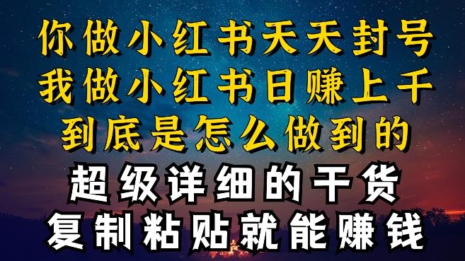 都知道小红书能引流私域变现，可为什么我能一天引流几十人变现上千，但你却频频封号违规被限流【揭秘】-小艾项目网