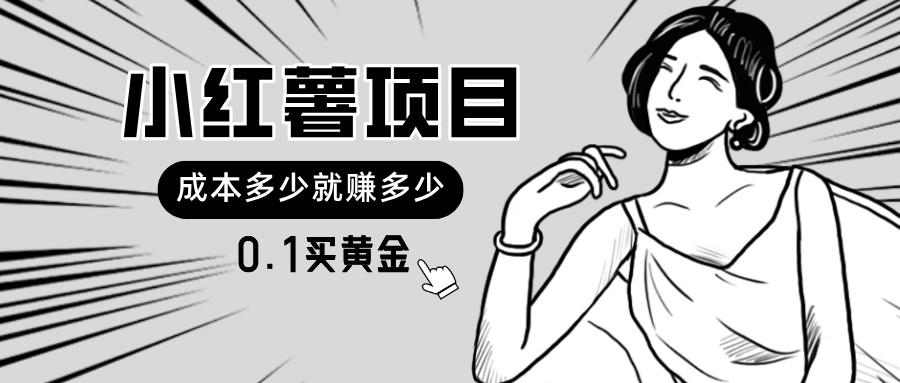 小红薯暴力项目，0.1买黄金。操作简单，日入无上限，可无限扩大。-小艾项目网