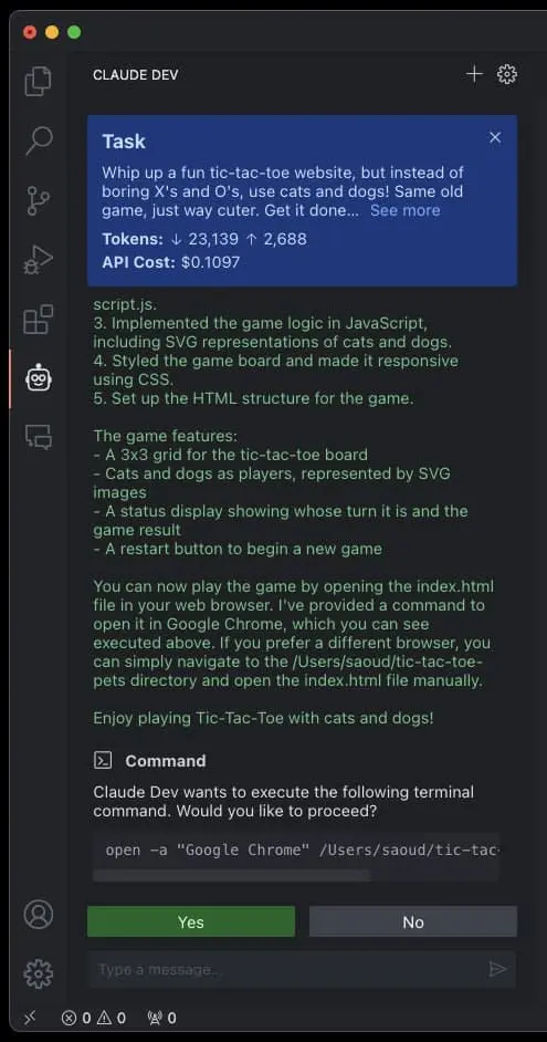 Claude Dev｜AI编程-小艾项目网