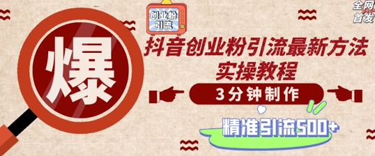 轻松制作创业类视频，一天被动加精准创业粉500+【揭秘】-小艾项目网