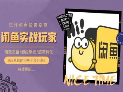 手把手教你0到1系统玩转闲鱼变现，爆款思维/超级曝光/超高转化-百盛轻创