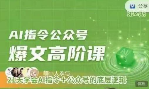 Ai指令公众号高阶课，学会ai指令+公众号的底层逻辑-百盛轻创