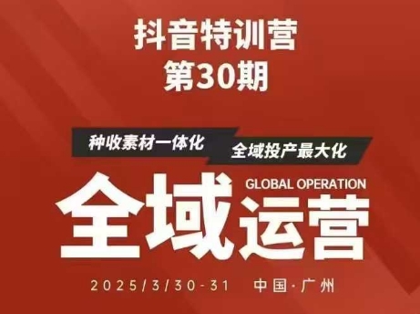 抖音特训营第30期线下培训资料，没有录音视频，正版整理的脑图资料及学员总结核心点-百盛轻创