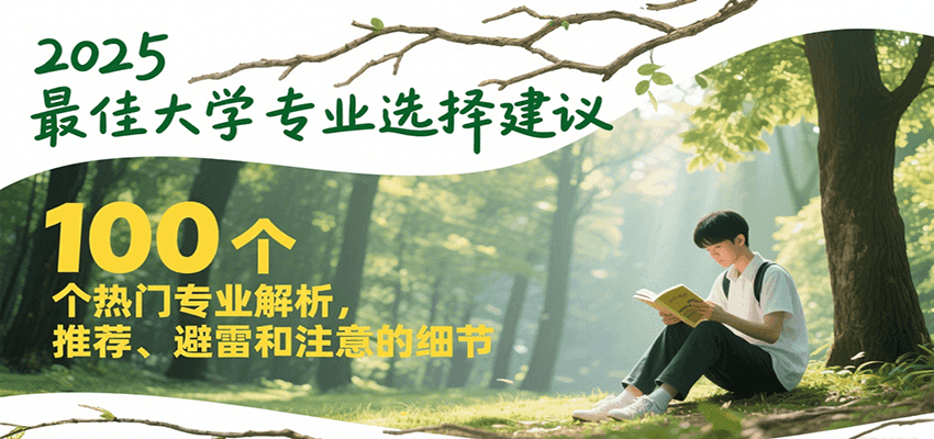 2025最佳大学专业选择建议,100个热门专业解析,推荐、避雷和注意的细节-小艾项目网