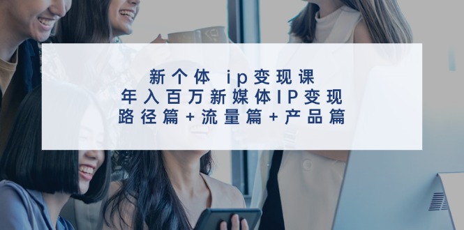 新个体ip变现课，年入百万新媒体IP变现，路径篇+流量篇+产品篇-百盛轻创