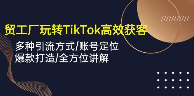外贸工厂玩转TikTok高效获客，多种引流方式/账号定位/爆款打造/全方位讲解-小艾项目网