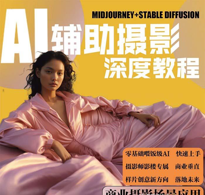 (8727期)2024年AI辅助摄影人工智能商业应用摄影课程(37节课)-百盛轻创