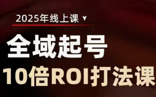2025全域起号10倍ROI打法课，助你提升直播间的投资回报率-小艾项目网