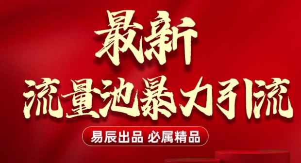 最新“流量池”无门槛暴力引流(全网首发)日引500+-百盛轻创