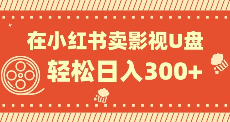 在小红书上卖影视U盘，轻松日入300+，操作简单，小白可轻松上手-小艾项目网