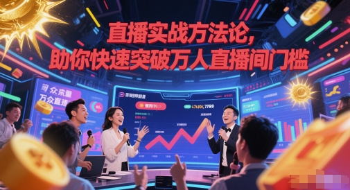 直播实战方法论，助你快速突破万人直播间门槛-百盛轻创