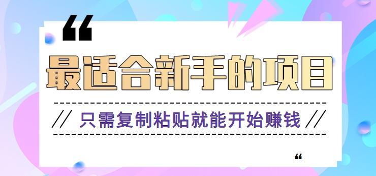 2024最适合新手操作的项目，新手小白只需复制粘贴就能开始赚钱【视频教程+软件】-百盛轻创
