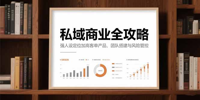 私域商业全攻略，强人设定位加高客单产品，团队搭建与风险管控-小艾项目网
