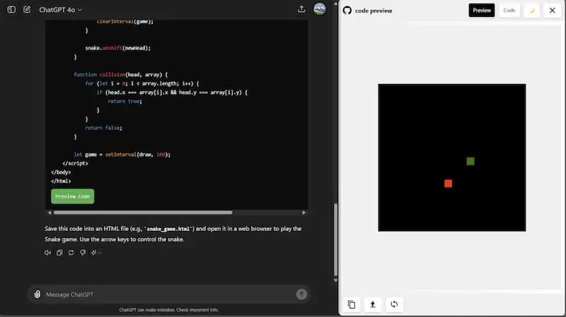 ChatGPT Code Preview｜AI编程预览工具-百盛轻创