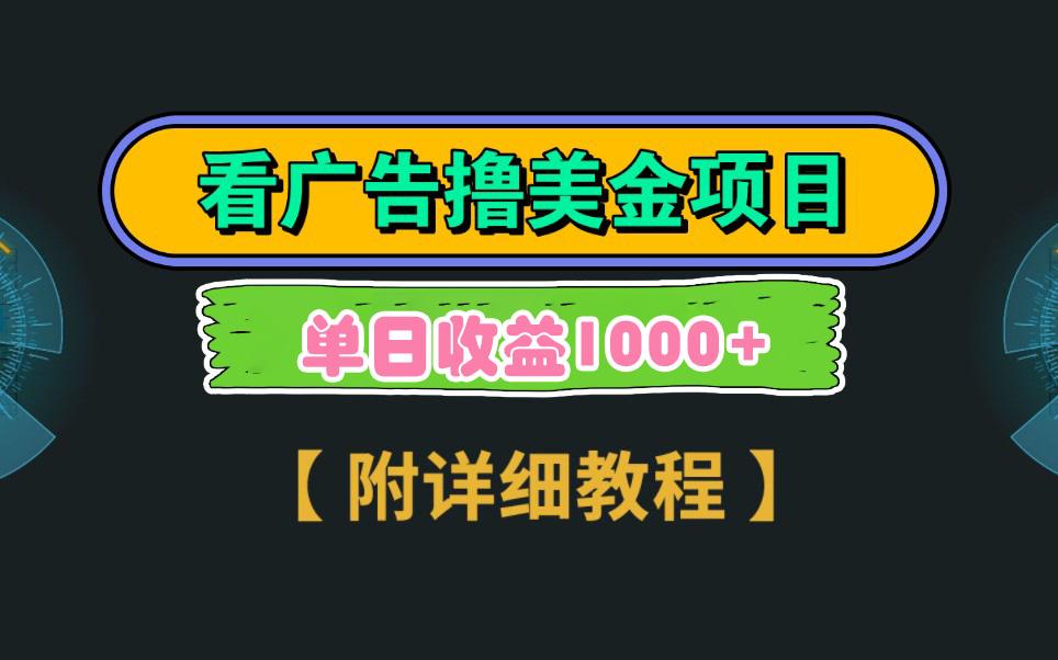 Google看广告撸美金，3分钟到账2.5美元 单次拉新5美金，多号操作，日入1千+-小艾项目网
