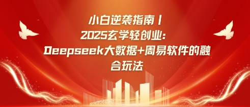 小白逆袭指南，2025玄学轻创业：Deepseek大数据+周易算法的融合玩法-百盛轻创