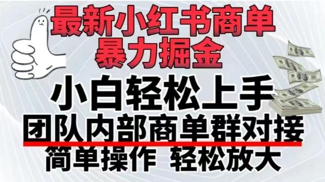 最新小红书商单，暴力掘金，单月稳定变现3W+-百盛轻创