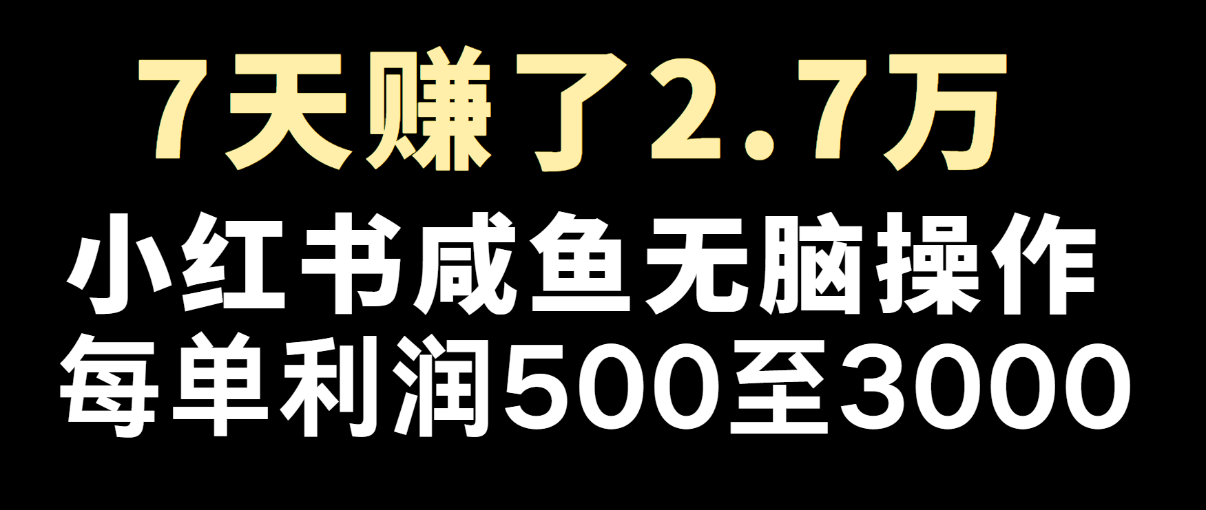 冷门暴利，超级简单的项目0成本玩法，每单在500至4000的利润-百盛轻创