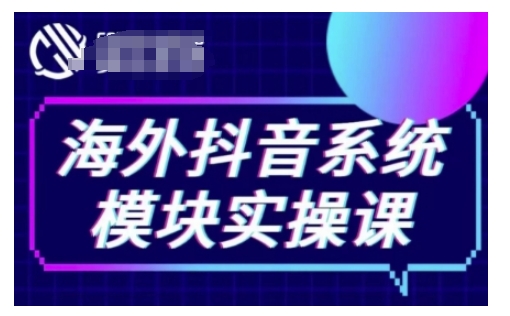 海外抖音Tiktok系统模块实操课，TK短视频带货，TK直播带货，TK小店端实操等-百盛轻创
