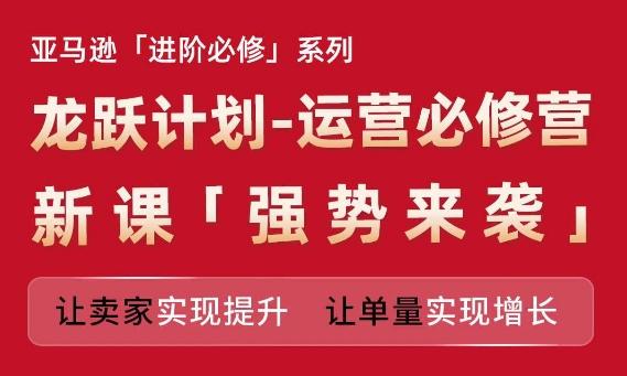 亚马逊进阶必修系列，龙跃计划-运营必修营新课，让卖家实现提升 让单量实现增长-百盛轻创