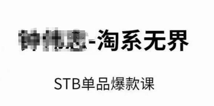 淘系无界STB单品爆款课(2024)，付费带动免费的核心逻辑，万相台无界关键词推广/精准人群的核心-百盛轻创