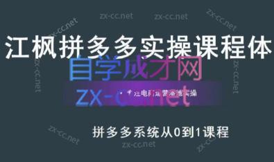 江枫老师·拼多多实操课程-百盛轻创