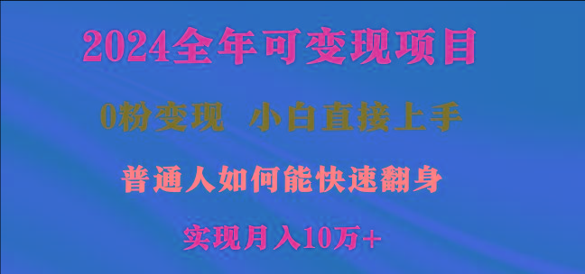 2024全年可变现项目，一天收益至少2000+，小白上手快，普通人就要利用互…-百盛轻创