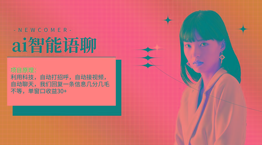 ai智能语聊，单窗口30+单机500+，无脑干！！！-百盛轻创