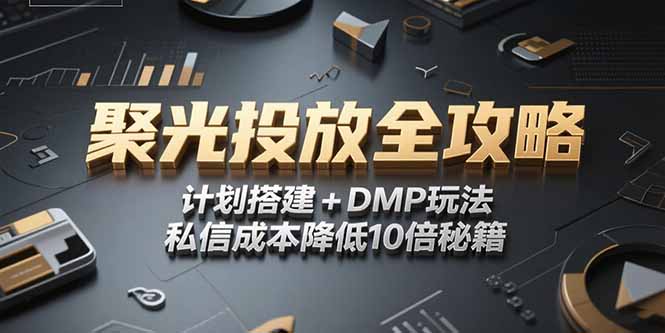 2025小红书聚光投放全攻略，计划搭建+DMP玩法，私信成本降低10倍秘籍-百盛轻创